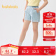 巴拉巴拉童裝兒童短褲女童2025夏裝牛仔休閑中大童褲子208225110002