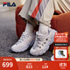 斐樂(lè )（FILA）官方松餅鞋女鞋老爹鞋運動(dòng)鞋2025秋季新款鞋子厚底休閑鞋 微白-WW 37.5