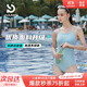 普拉施（PULASSI）顯瘦高級感游泳衣女三角連體專(zhuān)業(yè)競速2025爆款京東自營(yíng)霧灰藍2XL