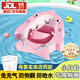 盟石（cute stone）嬰兒游泳圈0-3歲  新生兒游泳圈0-3-6個(gè)月寶寶免充氣腋下圈躺圈 粉-鯊魚(yú)躺圈【免充氣+防側翻+抗菌防霉】