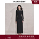 MAXRIENY【冬日逸境-商場(chǎng)同款】水晶織帶浪漫精致連衣裙小黑裙 黑色 L