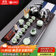 金鑲玉功夫茶具整套裝帶茶盤(pán)汝窯茶杯電燒水壺辦公室整套高檔 禪意汝窯