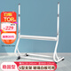 AUCSS型寫(xiě)字板白板架子支架高檔移動(dòng)綠板看板廣告展示黑板玻璃宣傳白板支架辦公用品通用型穩固型 白色
