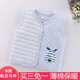 涵菡樂(lè )嬰兒馬甲秋季款兒童馬甲貼身純棉保暖新生男女寶寶背心外出馬夾 保暖藍色斑馬 55 55/66(約0-6月)