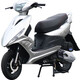 杰帆（JF）踏板摩托車(chē)125cc鬼火一代摩托車(chē)外賣(mài)踏板車(chē)燃油車(chē)助力車(chē)可上牌 銀色豪華款