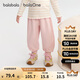 巴拉巴拉balaOne寶寶長(cháng)褲女童寬松束腳褲2025秋褲子甜美蕾絲208325108010