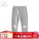 班喜迪女童打底褲秋裝2025新款兒童休閑長(cháng)褲春秋款外穿公主洋氣寶寶褲子 灰色 90