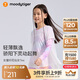 moodytiger【仙女家族】女童T恤輕薄涼感夏兒童防曬衣長(cháng)袖假兩件上衣親子裝
