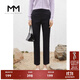麥檬商場(chǎng)同款麥檬2022年秋季新款西服條紋駁領(lǐng)外套褲子女 深藏青褲子  599C250221-1 S 155/80A （110斤以下）