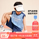 左西男童套裝夏裝2025新款兒童運動(dòng)速干背心兩件套籃球服潮 藍色 140