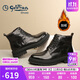 金利來(lái)（Goldlion）男鞋男靴正裝鞋時(shí)尚皮鞋加絨保暖厚底棉靴G520340212AAR黑色41