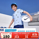 NIKE3BRAND 耐克吸濕透氣短T+短褲2件套25年夏季男女童滿(mǎn)印彈力套裝