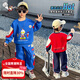 奧特曼品牌童裝男童春秋套裝奧特曼衣服兒童秋裝衛衣兩件套中小童時(shí)髦潮 藍色 90 建議80-90cm1歲半-2歲