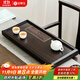 金鑲玉 茶盤(pán) 茶托盤(pán)茶臺茶海實(shí)木黑檀茶盤(pán)壺承盤(pán)排水托盤(pán) 招財納福茶盤(pán)