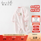 戴維貝拉（DAVE＆BELLA）童裝初生嬰兒衣服寶寶連體衣幼兒外出服冬季新款嬰童服裝女孩爬服 粉色花朵 80cm （建議身高73-80cm）