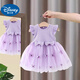 迪士尼（Disney）女童夏季連衣裙2025新款洋氣兒童公主裙嬰兒童裝一歲寶寶夏裝裙子 紫羅蘭 80 (升級款)cm