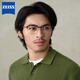 蔡司（ZEISS）眼鏡框男女全框ZS23132LB鈦鏡架001黑/藍玳瑁M款配視特耐1.6鏡片