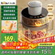 小熊（Bear）絞肉機家用 絞餡機碎肉機電動(dòng)多功能料理攪拌機肉餡蒜蓉機可調粗細攪肉機QSJ-F03X2懸浮雙刀升級版