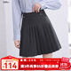 betu女裝2025秋季新款半身裙學(xué)院風(fēng)A字百褶裙百搭短裙裙子2508T65 深灰 S