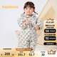 巴拉巴拉連體衣嬰兒秋冬裝外出加絨抱衣哈衣爬服2024保暖萌趣208424120001