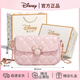 迪士尼（Disney）包包女款新款女包聯(lián)名正品輕奢小眾單肩斜跨鏈條包生日禮物送女生 格菱小香風(fēng)-可愛(ài)粉【禮盒】