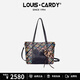路易.卡迪托特包 LC印花壓紋雙面背單肩斜挎包送女友老婆圣誕元旦新年禮物 黑色