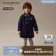 Teenie Weenie  Kids小熊童裝秋冬季款男女寶寶學(xué)院風(fēng)翻領(lǐng)毛呢大衣 藏青色 120 cm