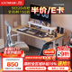 樂(lè )歌（Loctek）【熱賣(mài)】電動(dòng)智能升降電腦桌辦公直播桌學(xué)習書(shū)桌小戶(hù)型家用E2S 1.2米原木色桌板+白腿