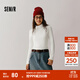 森馬（Semir）森柔毛衫|毛衣女2024新款基礎款高領(lǐng)修身針織衫純色百搭打底衫 白色調00411 L /165/88A