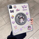 勵范卡通Kitty貓ipad保護殼磨砂pro11蘋(píng)果2025新款Air7平板套10.9防彎第11代透明air4/5旋轉支架防摔殼 【薰衣草】+360旋轉支架+紫色庫洛米DIY公仔 iPad Air7 