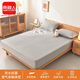 南極人（Nanjiren）a類(lèi)母嬰防水隔尿床笠1.8米x2米防滑床墊保護套可水洗隔臟全包床罩 風(fēng)琴格-淺灰【A類(lèi)母嬰級 防水隔尿】BL 180cm*200cm 【適用5-28cm床墊】