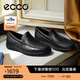 愛(ài)步（ECCO）豆豆鞋男 樂(lè )福鞋一腳蹬皮鞋牛皮男鞋 S輕巧莫克540514 HL 黑色54051401001 41