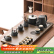 唐豐功夫茶具套裝自動(dòng)燒水一體茶盤(pán)整套  龍騰盛世茶盤(pán)+重樓提梁套裝