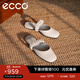 愛(ài)步（ECCO）穆勒鞋女 夏季時(shí)尚百搭羊皮包頭涼拖鞋女 安妮方頭208573 石灰色20857301378 39
