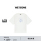 WE11DONE男女同款怪獸印花短袖T恤個(gè)性復古朋克風(fēng) 象牙白 S