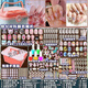 兒童穿戴甲8-12歲 美甲套裝全套兒童手工女孩玩具美甲diy套裝指甲 美甲diy材料套裝【725件套】
