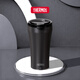 膳魔師（THERMOS）便攜電動(dòng)攪拌杯咖啡杯新款陶瓷涂層車(chē)載辦公室保溫杯高顏值水杯子 膳魔師-曜夜黑【陶瓷層內膽400ml】