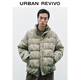UR冬季新款男裝戶(hù)外休閑扎染紋理立領(lǐng)羽絨服UML150045 卡其綠 M