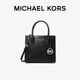 MICHAEL KORS禮物輕奢MK女包MERCER手提單肩斜挎包風(fēng)琴包 中號 黑色