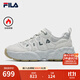 斐樂(lè )（FILA）松餅鞋加絨男鞋老爹鞋運動(dòng)鞋2025冬季新款保暖厚底休閑鞋 紫羅蘭灰/霧霾灰-GV 41