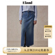 ELAND衣戀半身裙女純棉高腰前開(kāi)叉長(cháng)裙2025秋新款 中牛仔色(01)M/Indigo S 160