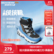 Skechers斯凱奇兒童絨絨靴雪地靴保暖男童棉鞋防寒加絨高幫女童靴660092L 男童/黑色/淺藍色/BKLB 32