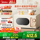 美的小滋味系列微波爐變頻家用小型奶油風(fēng)百搭復古轉盤(pán)式一級能效低頻輕音20L預制菜加熱（M2H1）