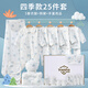 INSAHO嬰兒禮盒嬰兒衣服春夏季新生兒禮盒套裝剛出生寶寶用品滿(mǎn)月送禮