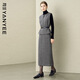 顏域毛呢馬甲背心長(cháng)款半裙兩件套女2025新款冬季穿搭簡(jiǎn)約氣質(zhì)套裝 灰色 XL