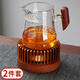 微光里溫茶爐茶具配件蠟燭加熱保溫底座茶壺暖茶溫茶器燭臺圍爐煮茶器具 【2件套】合金溫茶器+月牙公道杯