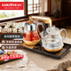 金灶（KAMJOVE）自動(dòng)上水電熱水壺玻璃泡茶壺燒水壺全自動(dòng)煮茶器噴淋式煮茶壺燒茶壺 GA-909 0.8L