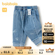 巴拉巴拉兒童褲子嬰兒長(cháng)褲女童牛仔褲寶寶休閑褲時(shí)髦 牛仔中藍88201 100 cm