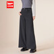 IEF/愛(ài)依服2025秋冬新款韓版成熟通勤氣質(zhì)寬松百搭顯瘦呢絨闊腿褲