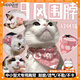 puppytie貓咪用品貓鈴鐺項圈寵物頸圈圍脖三角巾圍兜 粉 均碼